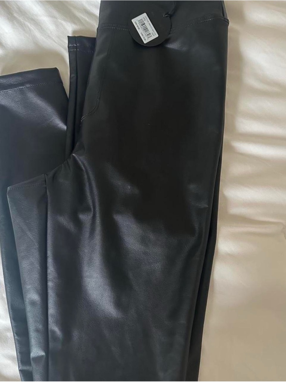 Aerie Black Faux Leather Leggings